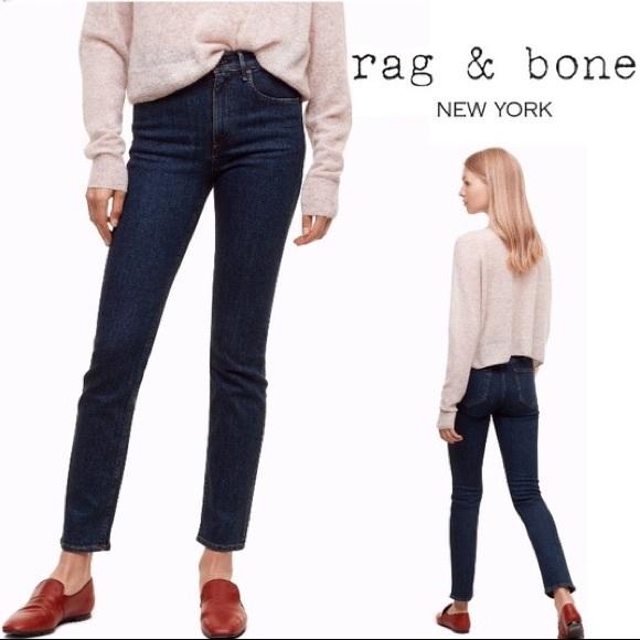 New Rag & Bone Dark Paz Cigarette Jeans - Picture 2 of 2